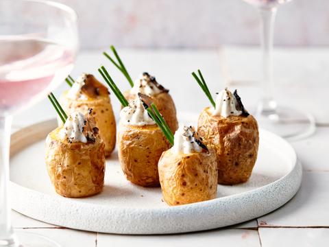 gevulde aardappeltjes met truffel