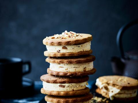 IJssandwiches met speculaasijs