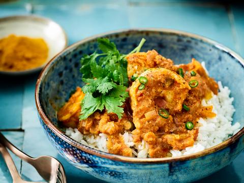 Biryani met scampi's