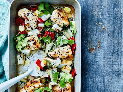 Gelakte zeeduivel met miso