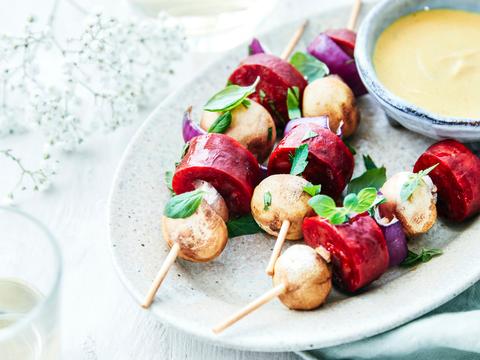 chorizospiesjes met champignons
