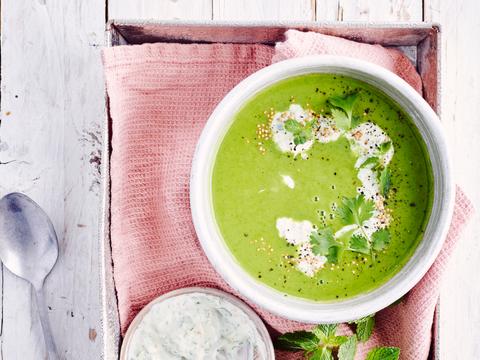Courgettesoep met raita