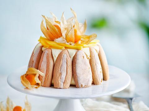 Citroencharlotte met mango