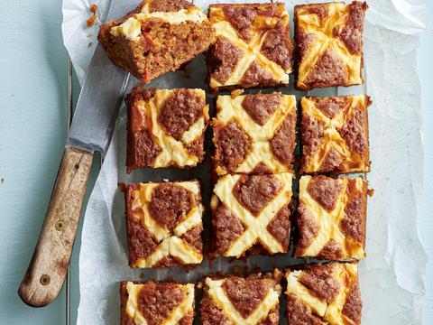 Wortelbrownies met roomkaas