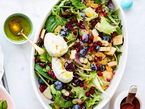 Fruitige ontbijtsalade met mozzarella