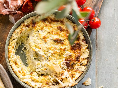 Artisjokdip met basilicum
