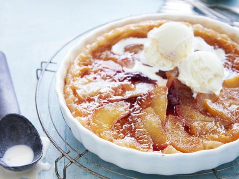 Tarte tatin met pruimen