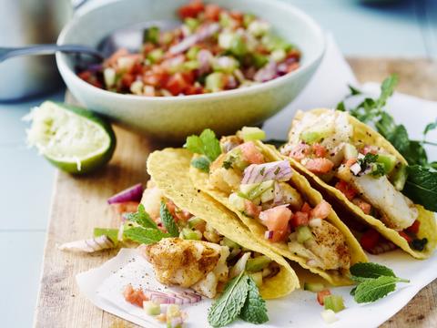 Vistaco’s met watermeloensalsa