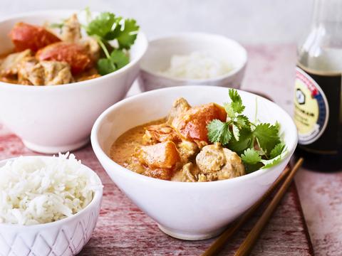 Tomatencurry met kip
