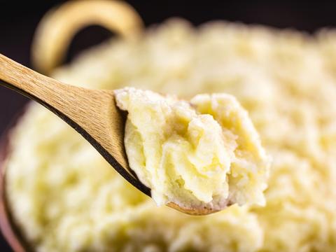 Aardappelpuree zonder melk, boter of ei