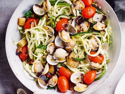 Courgetti vongole