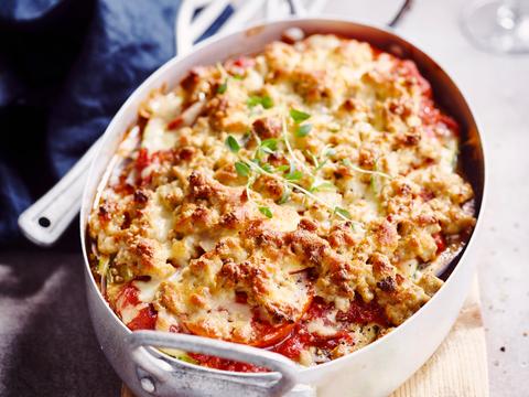 Groentelasagne met gehakt en mascarpone