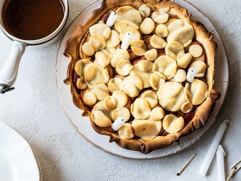 Appeltaart met gezouten karamel
