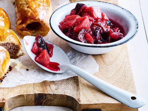 Compote van kweepeer en vijgen