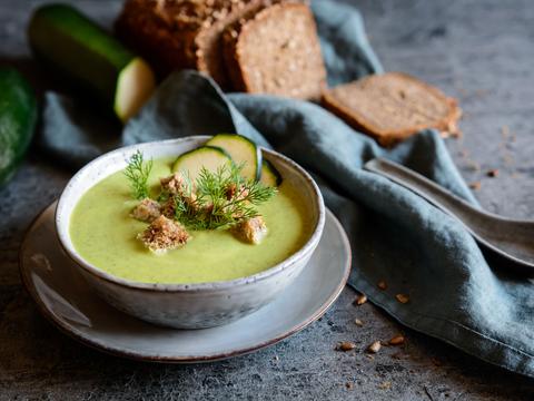 Courgettesoep uit de soepmaker