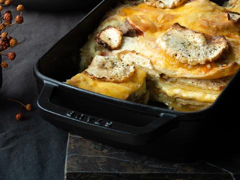 Cordon bleu-lasagne met knolselder