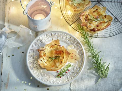 Mini quiche met Brugge Blomme en pompoen