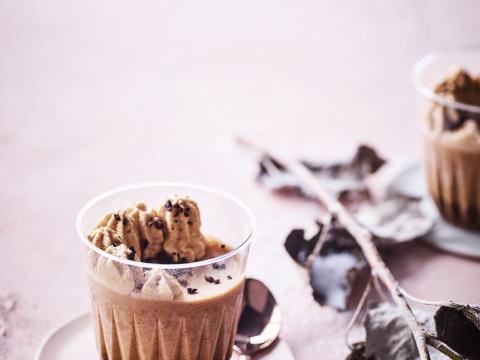 Café glacé-ijsje met speculaasroom