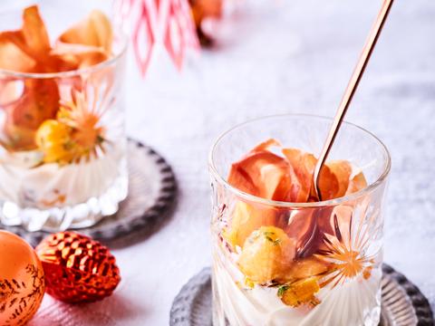 Glaasje met pecorinocrème