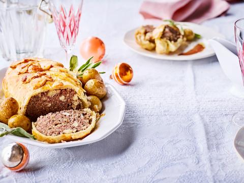 Beef Wellington met wildgehakt