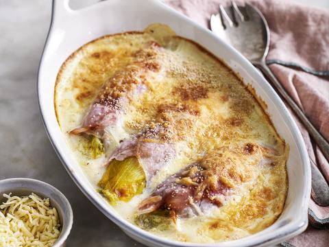 Witloof met ham en kaas