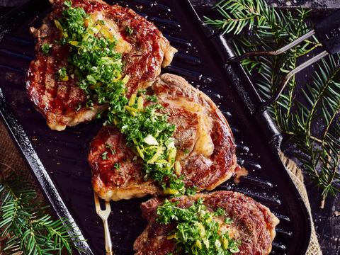 Ribeye met gremolata