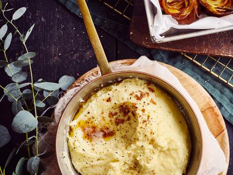 Italiaanse puree met parmezaan