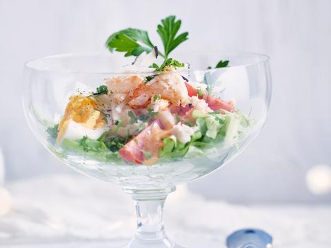 Krabcocktail met rammenas