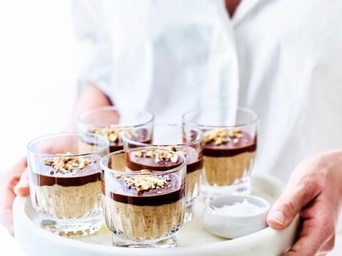 Pindamousse met chocolade