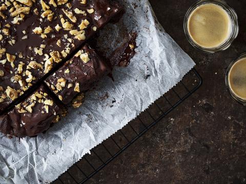 Brownie met walnoten