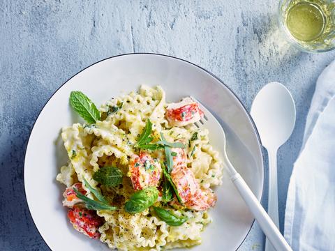 Lintpasta met kreeft