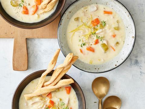 Romige kippensoep uit de slowcooker