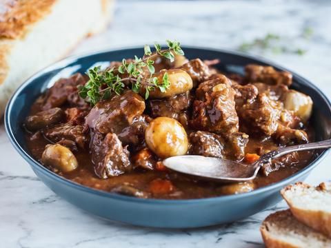 Boeuf bourguignon uit de slowcooker