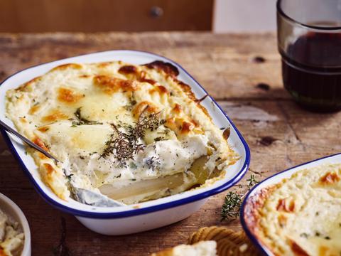 Lasagne met prei en ricotta