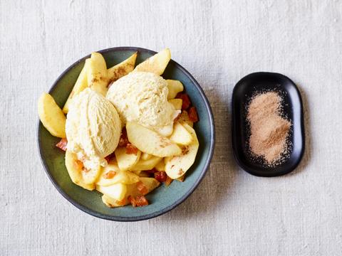 Appelpartjes met kaneel uit de airfryer