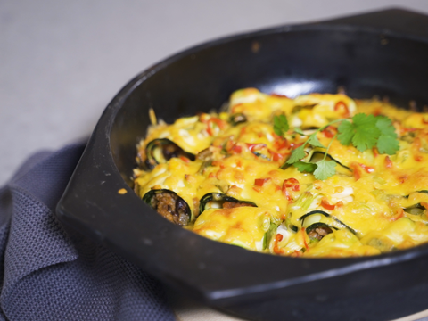 Courgette enchiladas