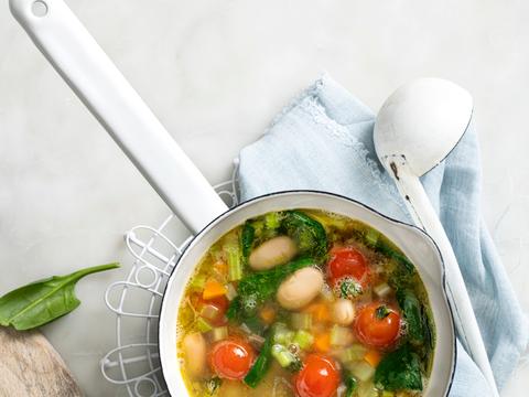 Minestrone met witte bonen