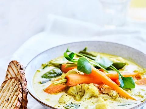Lentestoofpotje van zoete aardappel
