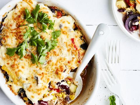 Mexicaanse ovenschotel met rundergehakt 