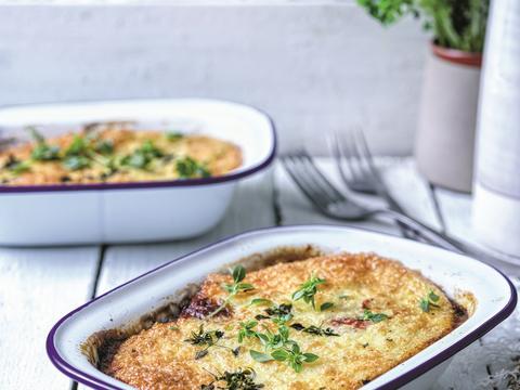 Courgettelasagne met geitenkaas