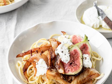 Pasta met gekaramelliseerde venkel