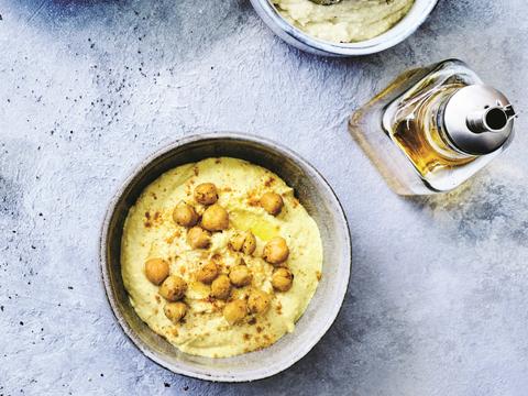 Hummus met kerrie en kurkuma