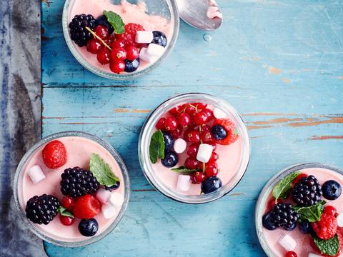 Aardbeienmousse