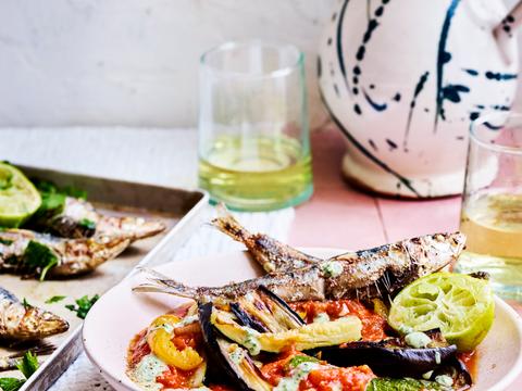 Ratatouille met sardientjes
