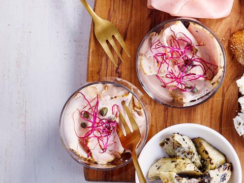 Vitello tonnato in glaasjes