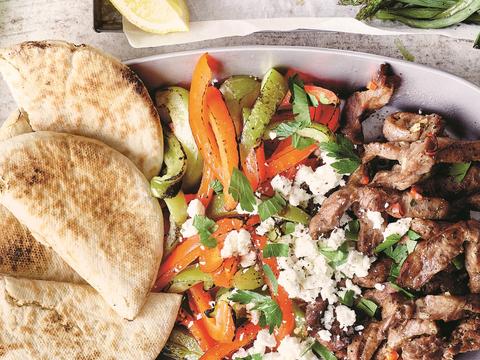Pita op de bakplaat