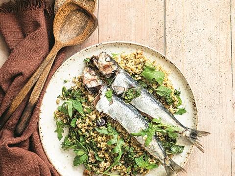 freekeh sardines