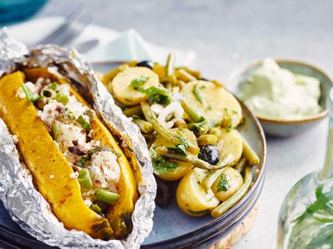 Gepofte courgette