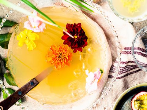 Pisco sour-punch met passievrucht