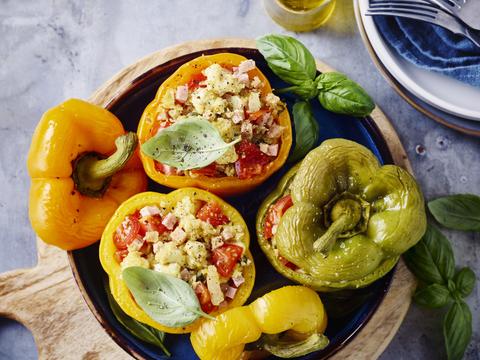 Paprika_s met ham en bloemkoolcouscous  